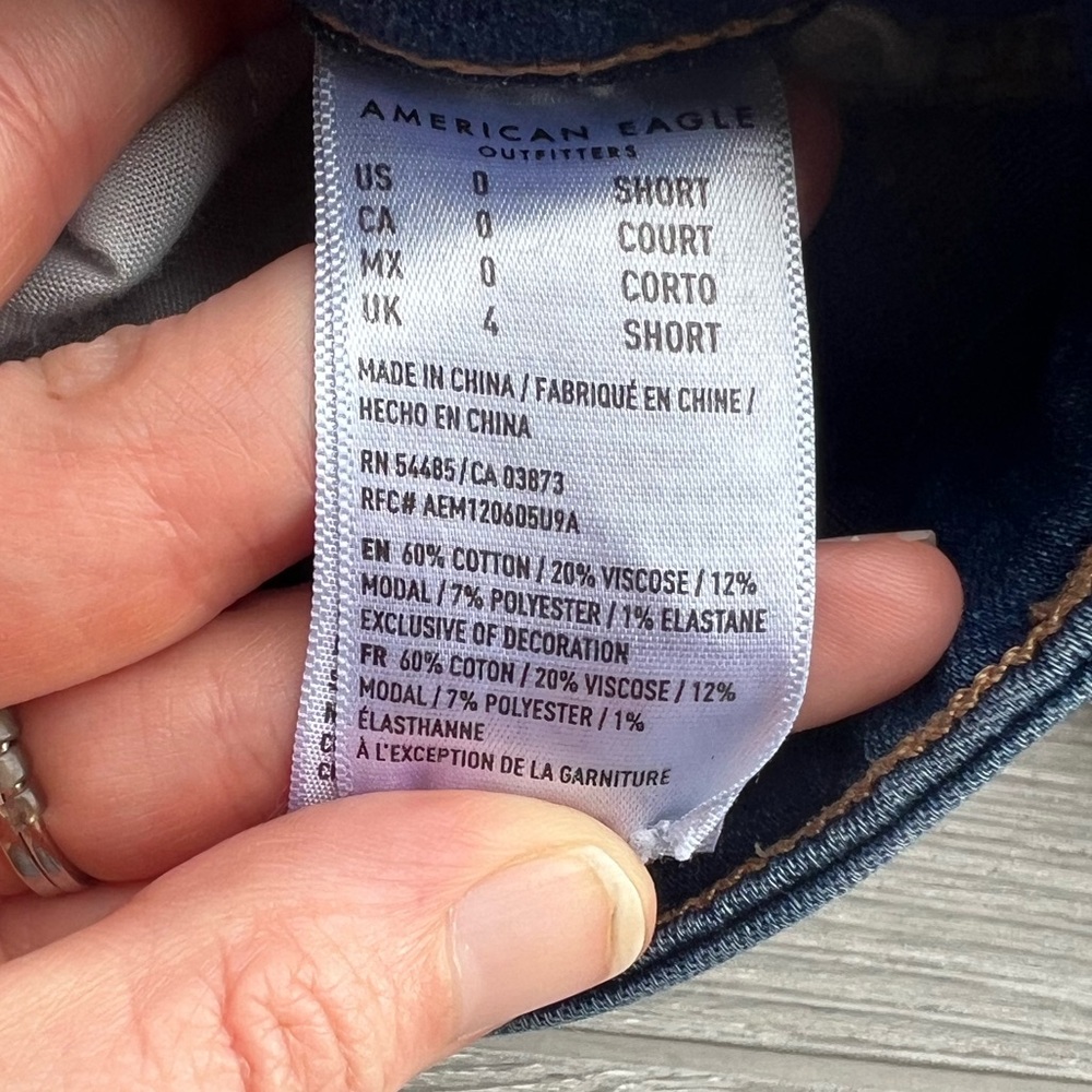 American Eagle High Rise Jegging Crop Size 0 Short - Picture 6 of 11